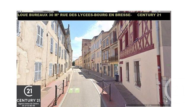 commerce à louer - 30.0 m2 - BOURG EN BRESSE - 01 - RHONE-ALPES - Century 21 Agence Immobilière Du Centre